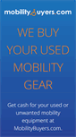 Mobile Screenshot of mobilitybuyers.com